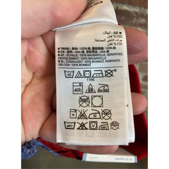 babyGAP Red Corduroy Pull-on Pants Baby/Toddler Size 12-18 Months NWT - Picture 9 of 9